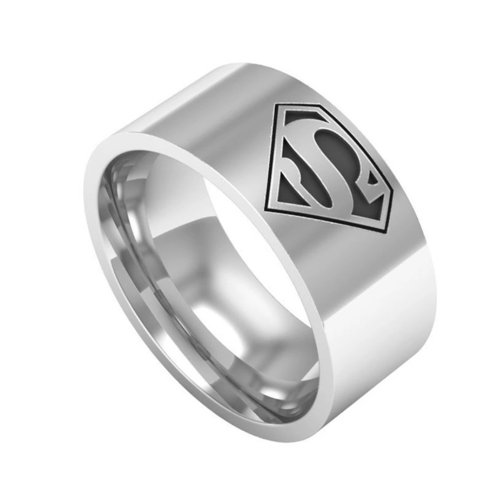 Superman Ring Superwoman  Stainless Steel Ring - Picture 3 of 5